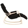 Voir la diapositive 4 : VIDAXL Chaise a bascule Noir Tissu
