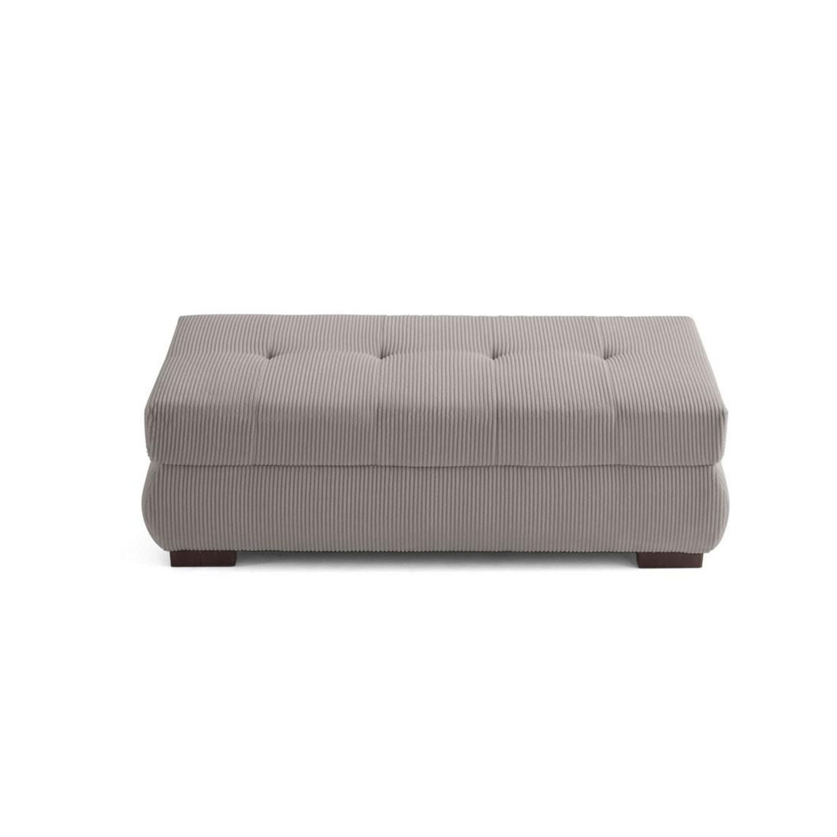 LISA DESIGN Vermont - pouf d'appoint - en velours côtelé
