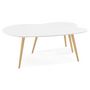 Voir la diapositive 6 : Paris Prix Lot de 2 Tables Gigognes  Rauma  116cm Blanc