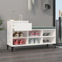 Voir la diapositive 3 : VIDAXL Armoire a chaussures Blanc 102x36x60 cm Bois d'ingenierie