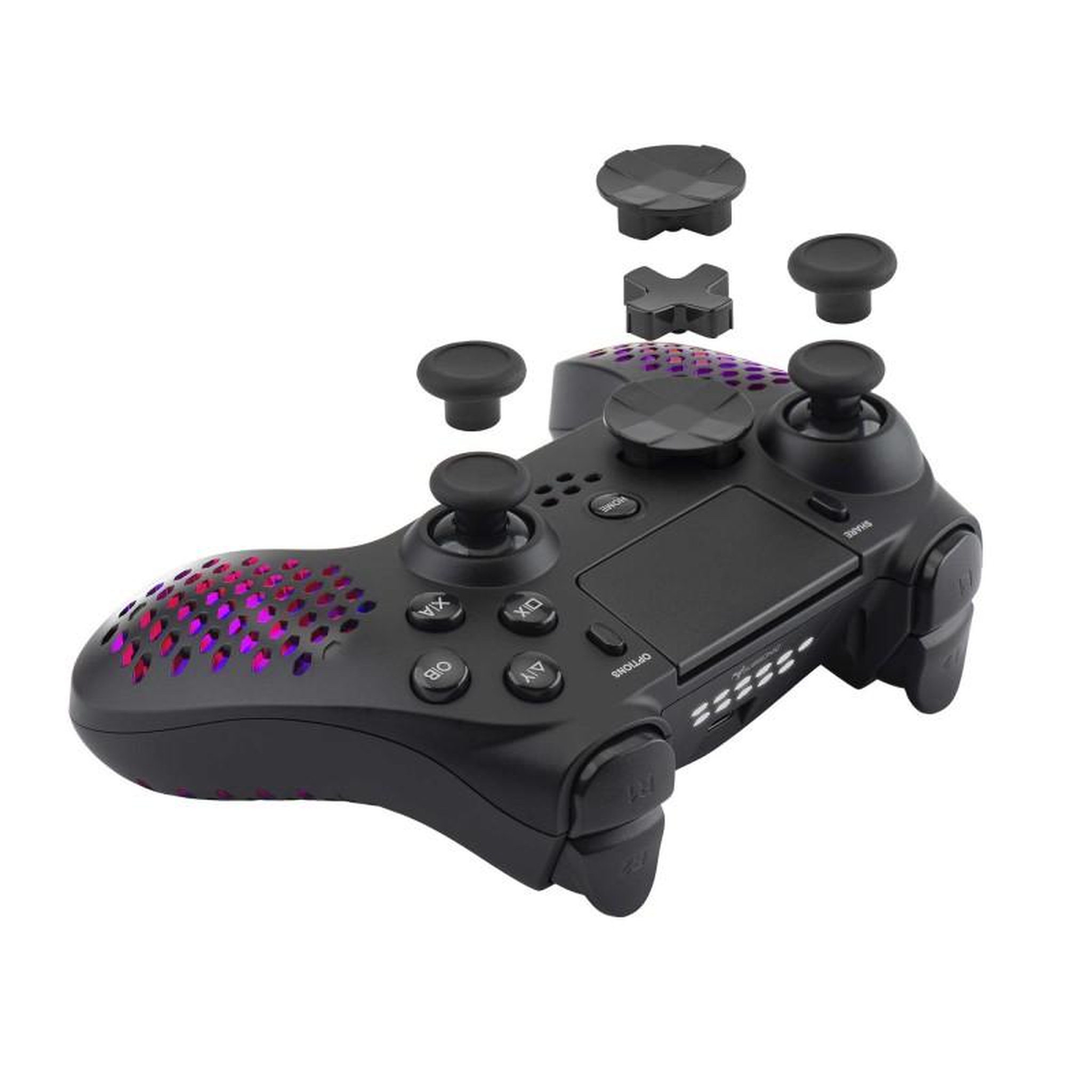 Voir la diapositive 4 : Subsonic Manette sans fil hexalight extra légére à led pour ps4 ps3 et pc