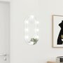 VIDAXL Miroir avec eclairage LED 60x30 cm Verre Ovale