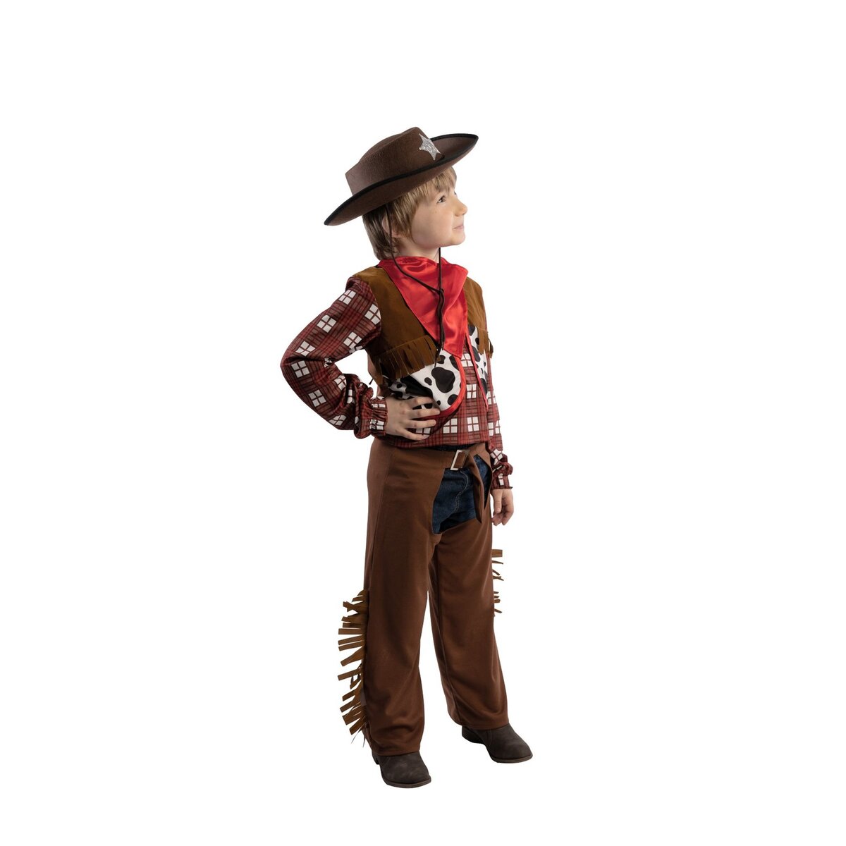 CESAR Déguisement cowboy avec foulard et pistolet taille 8/10 ans