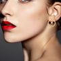 Voir la diapositive 2 : SC BOHEME Boucles d'oreilles par SC Bohème ornées d'un véritable diamant blanc