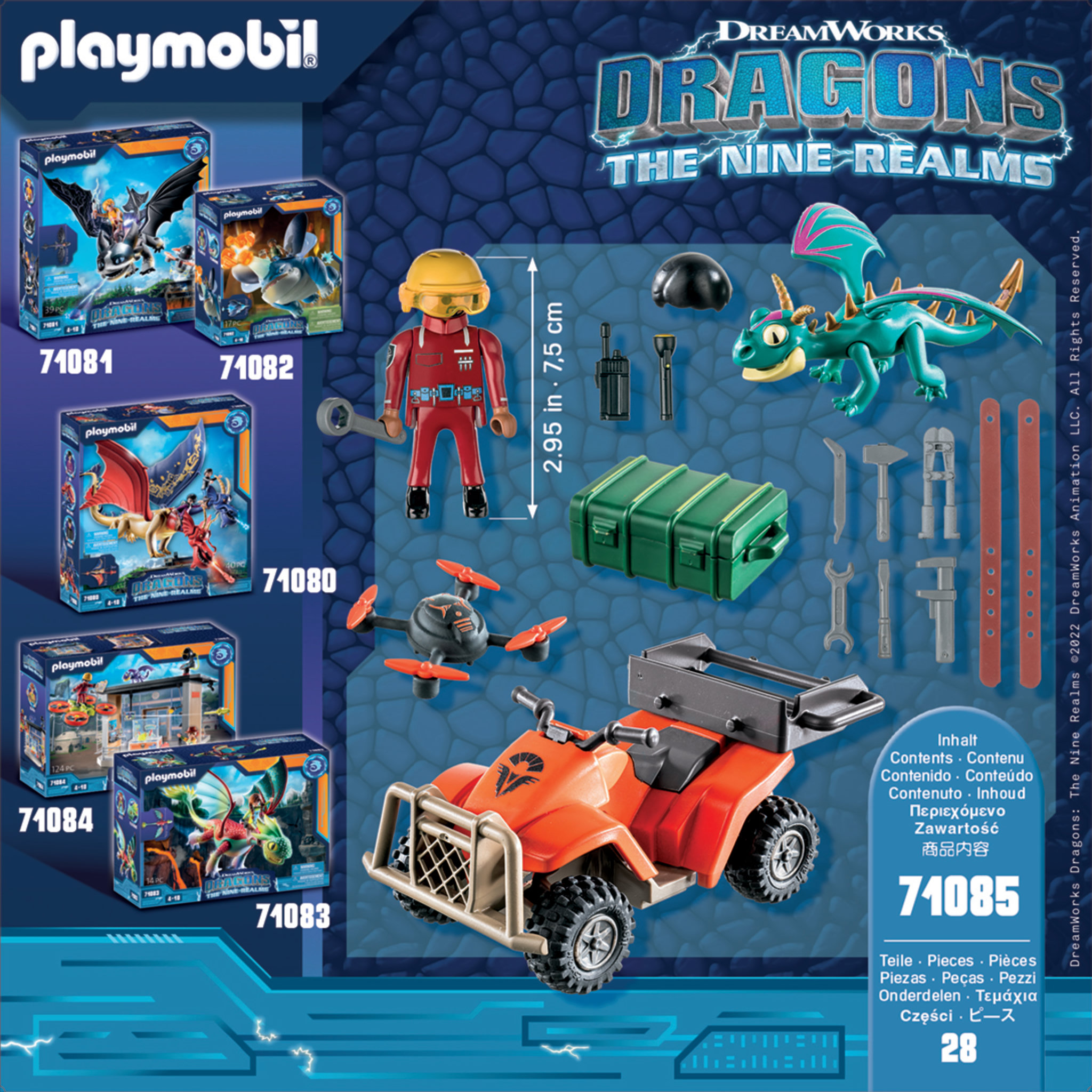 Voir la diapositive 4 : PLAYMOBIL 71085 - Dragons Nine Realms Icaris Quad