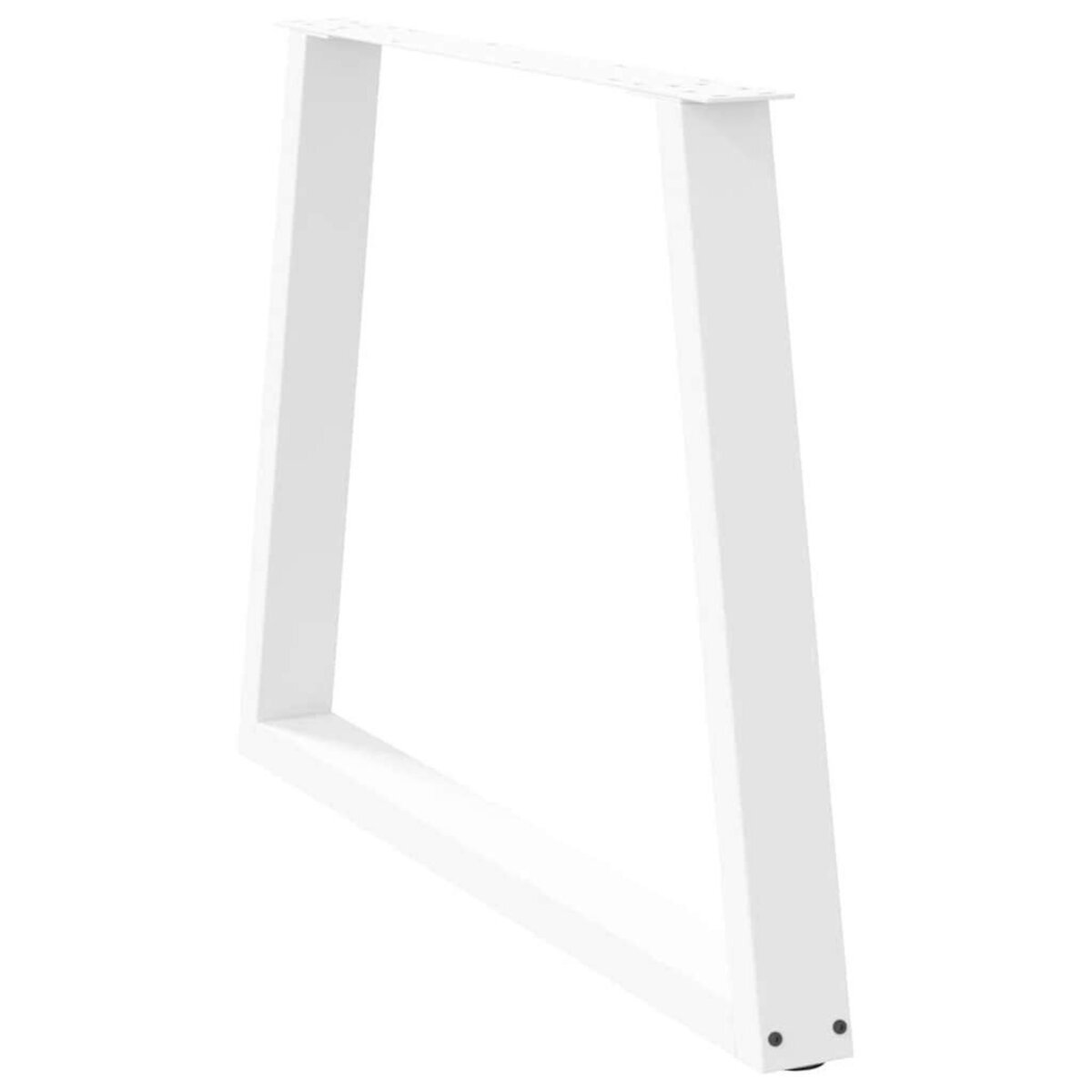 VIDAXL Pieds de table a manger forme de V 3 pcs blanc 100x(72-73,3) cm