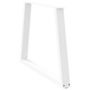 Voir la diapositive 4 : VIDAXL Pieds de table a manger forme de V 3 pcs blanc 100x(72-73,3) cm