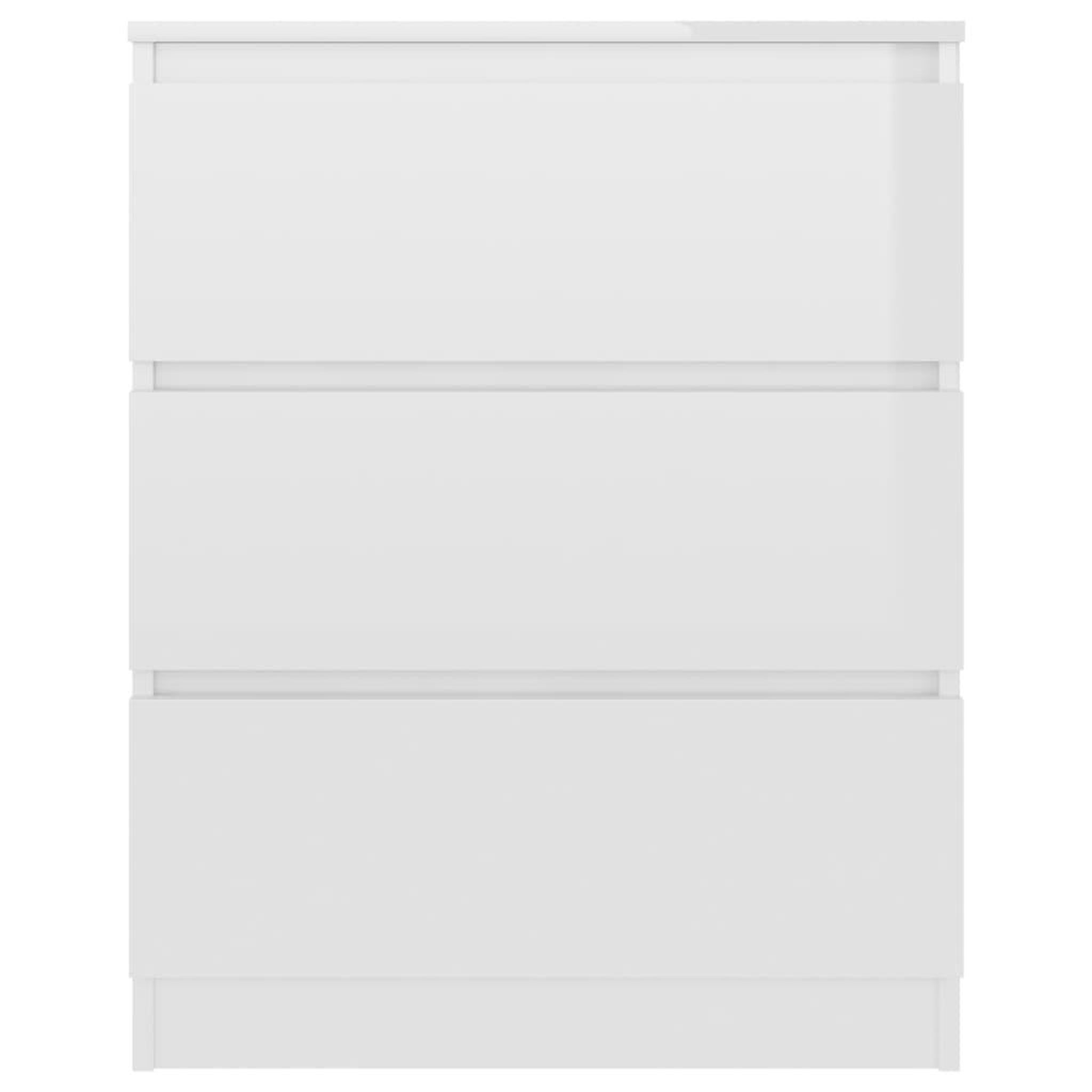 Voir la diapositive 4 : VIDAXL Buffet Blanc brillant 60x35x76 cm Bois d'ingenierie