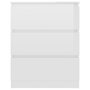 Voir la diapositive 4 : VIDAXL Buffet Blanc brillant 60x35x76 cm Bois d'ingenierie