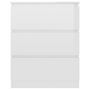 Voir la diapositive 4 : VIDAXL Buffet Blanc brillant 60x35x76 cm Bois d'ingenierie