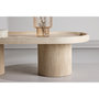 Voir la diapositive 6 : Paris Prix Table Basse Effet Travertin  Krille  120cm Beige