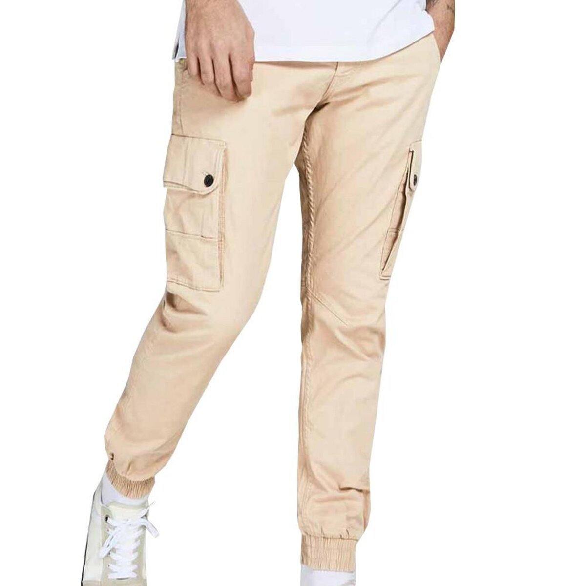 Pantalon Cargo Beige Homme