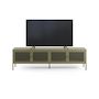 Voir la diapositive 2 : Rendez vous déco Meuble TV en métal vert kaki 4 portes, 160 cm-Latem
