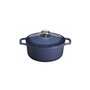 Voir la diapositive 1 : Chasseur Cocotte ovale en fonte émaillée 28cm bleu - PUC472897