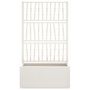 Voir la diapositive 3 : VIDAXL Jardiniere avec treillis blanc 80x36x140 cm PP