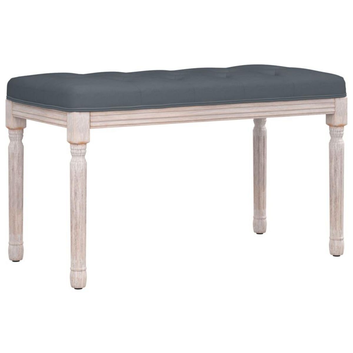 VIDAXL Banc Gris fonce 80x40x49 cm Velours