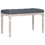 Voir la diapositive 2 : VIDAXL Banc Gris fonce 80x40x49 cm Velours