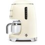 Voir la diapositive 4 : SMEG Cafetière programmable DCF02CREU creme