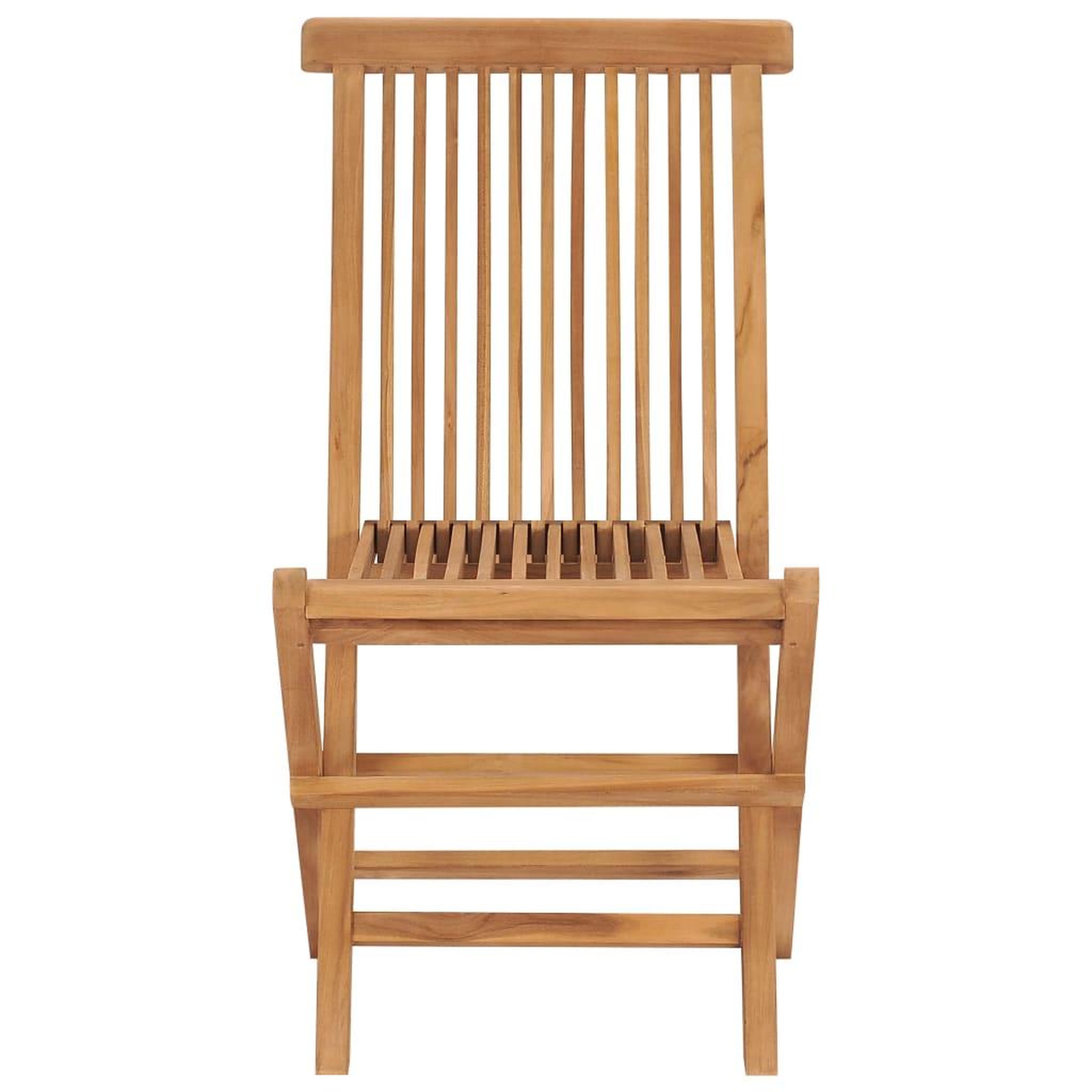 Voir la diapositive 3 : VIDAXL Chaises de jardin pliables lot de 2 Bois de teck massif