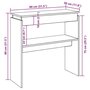 Voir la diapositive 6 : VIDAXL Table console vieux bois 80 x 30 x 80 cm bois d'ingenierie
