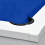 Voir la diapositive 2 : Rendez vous déco Table de billard convertible blanche tapis bleu-Eddie