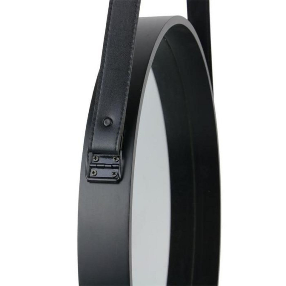 Paris Prix Miroir Mural avec Anse  Barbier  40 cm Noir