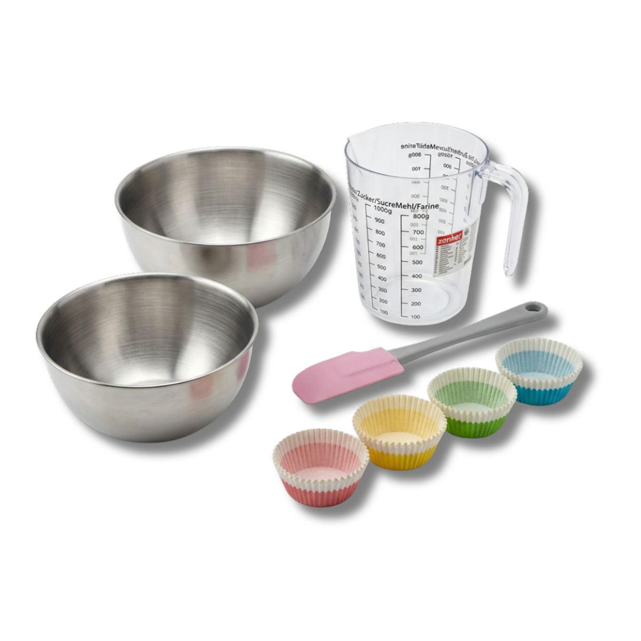 ZENKER Set de 104 ustensiles de pâtisserie moules à gâteaux bol spatule et verre doseur zenker smart pastry