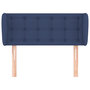Voir la diapositive 3 : VIDAXL Tete de lit avec oreilles Bleu 103x23x78/88 cm Tissu