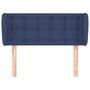 Voir la diapositive 3 : VIDAXL Tete de lit avec oreilles Bleu 103x23x78/88 cm Tissu