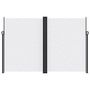 Voir la diapositive 3 : VIDAXL Auvent lateral retractable blanc 220x1000 cm