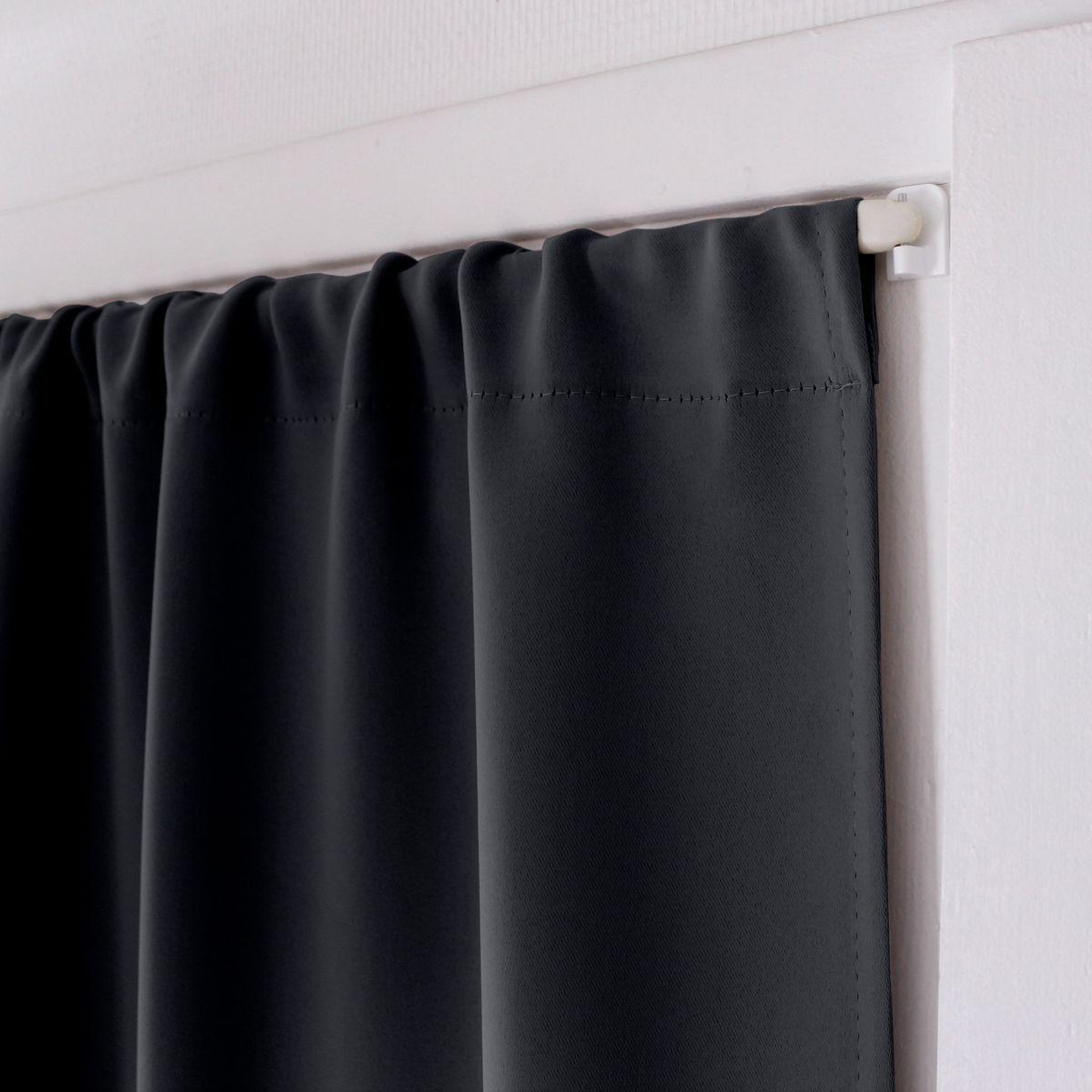 Voir la diapositive 2 : ENJOY HOME Rideau de porte occultant  reglisse  90x210cm gris foncé
