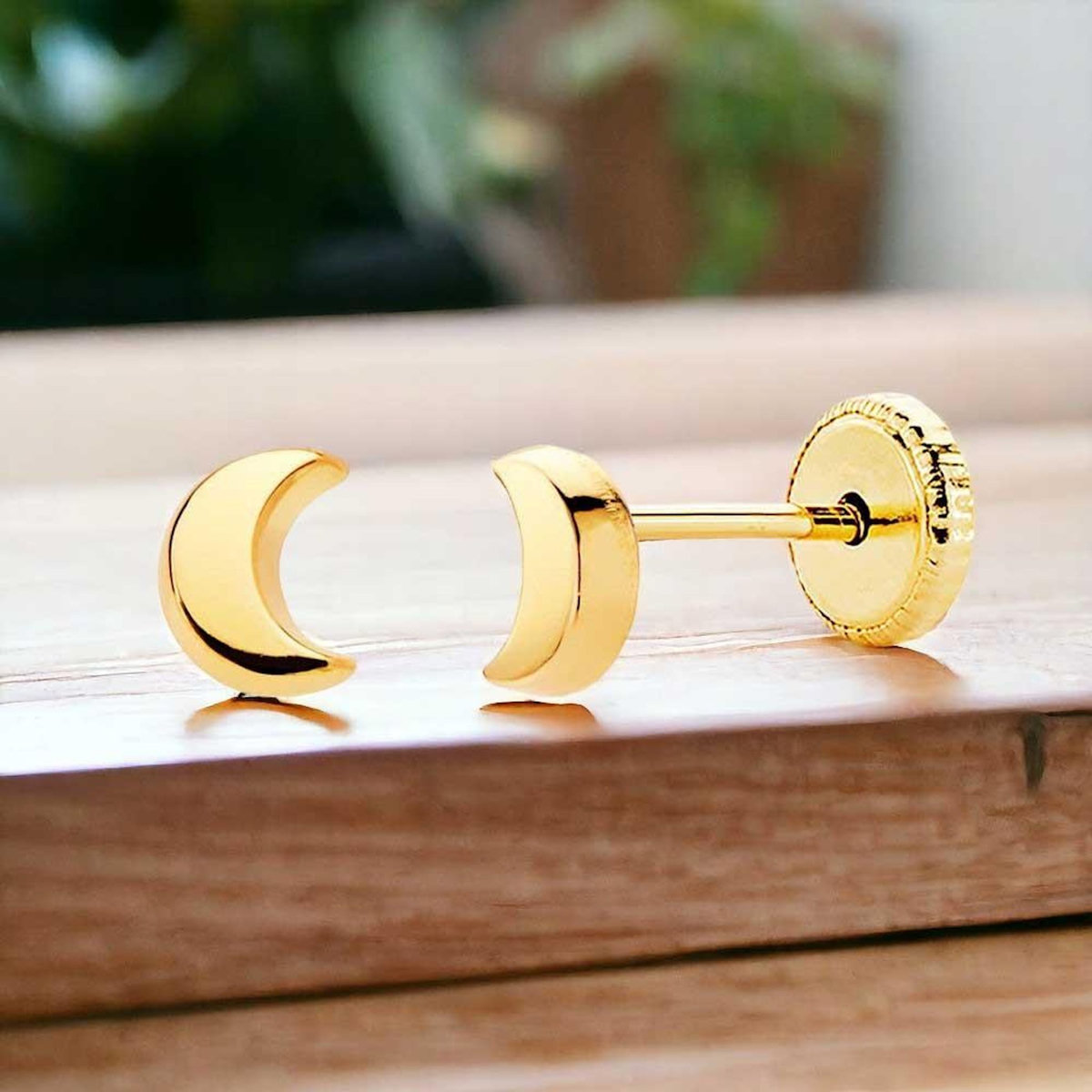 L'ATELIER D'AZUR Boucles d'Oreilles  Or 18 Carats 750/000  Jaune - Lunes