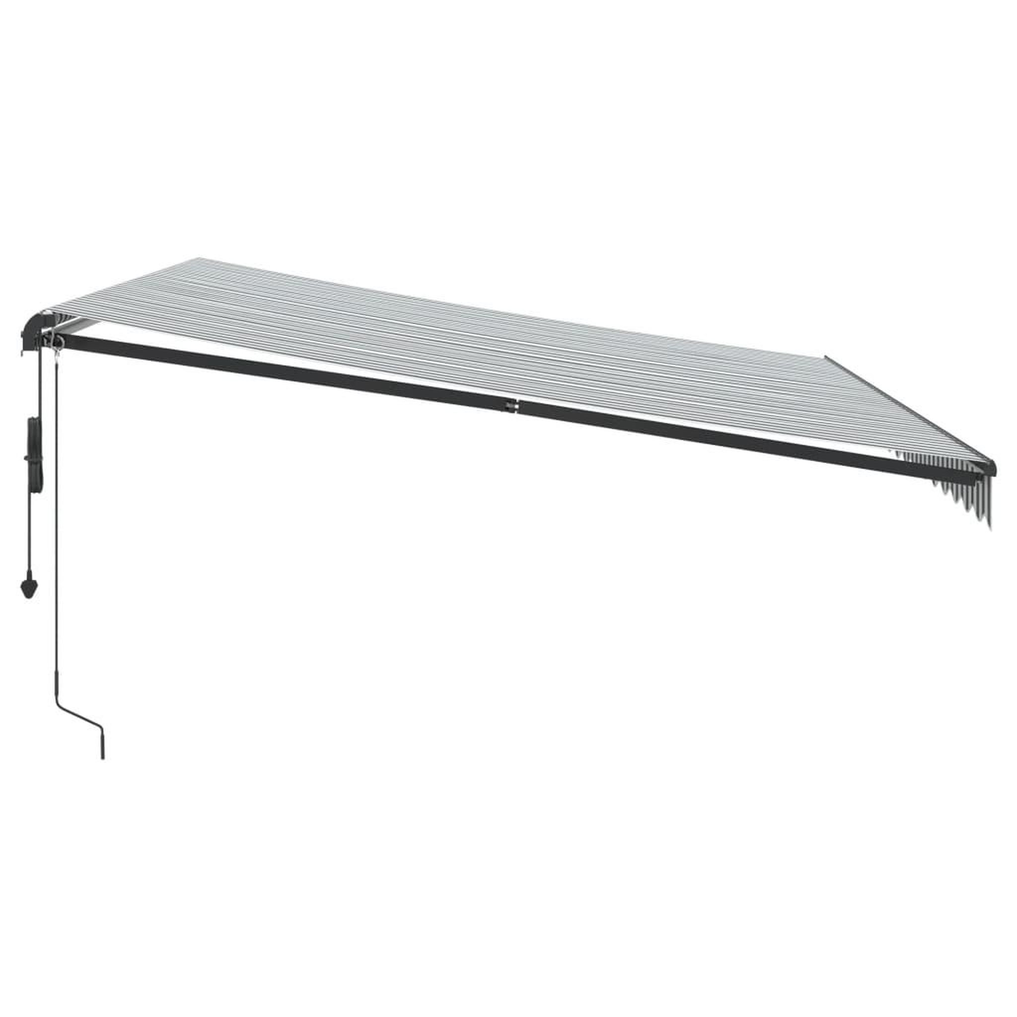 Voir la diapositive 4 : VIDAXL Auvent retractable automatique anthracite et blanc 450x350 cm