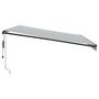 Voir la diapositive 4 : VIDAXL Auvent retractable automatique anthracite et blanc 450x350 cm
