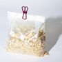 Voir la diapositive 6 : Paris Prix Lot de 9 Pinces  Ferme Sachet  10cm Gris