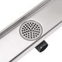 Voir la diapositive 5 : VIDAXL Drain de douche lineaire 730 x 140 mm acier inoxydable