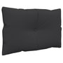 Voir la diapositive 4 : VIDAXL Coussins de palette lot de 2 noir tissu