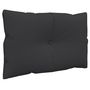 Voir la diapositive 4 : VIDAXL Coussins de palette lot de 2 noir tissu