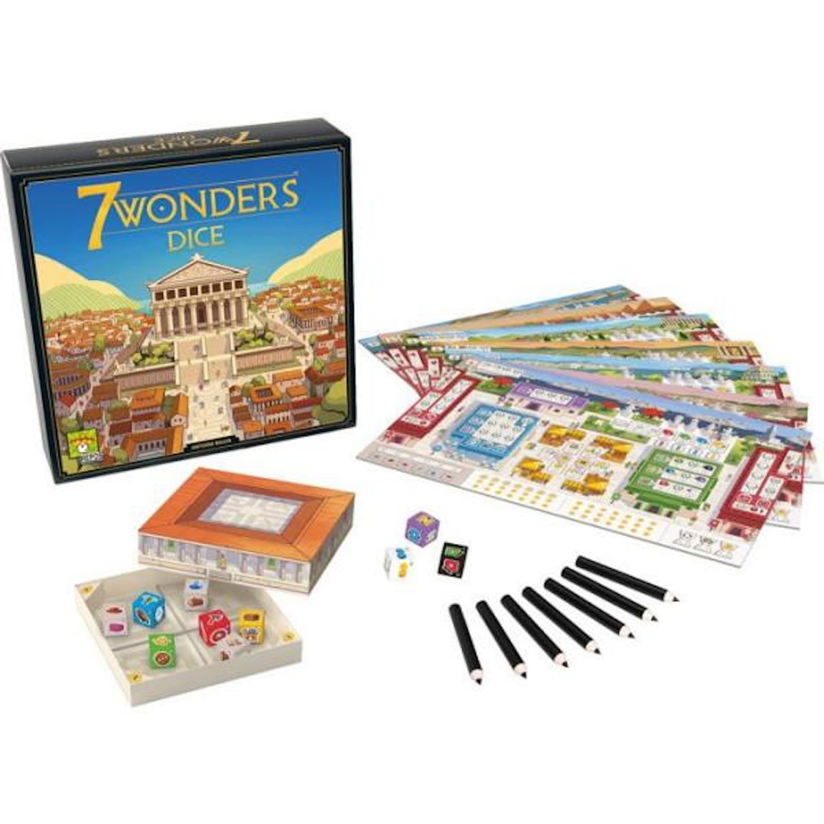 Asmodee 7 Wonders la version de Des