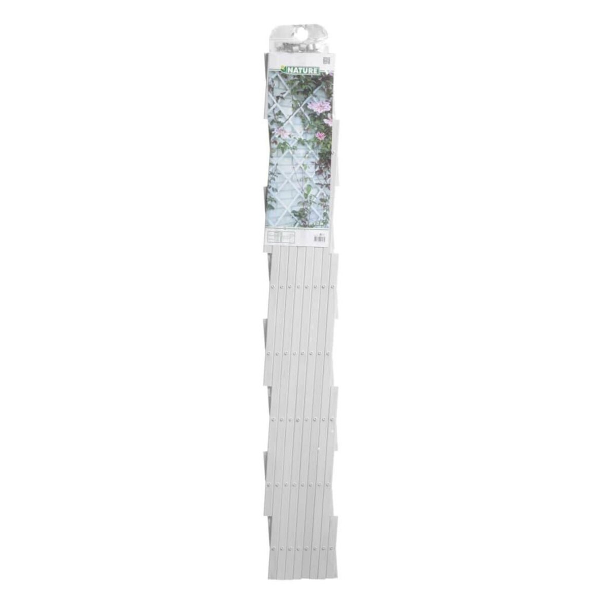 NATURE Nature Palissade de jardin 100 x 200 cm PVC Blanc