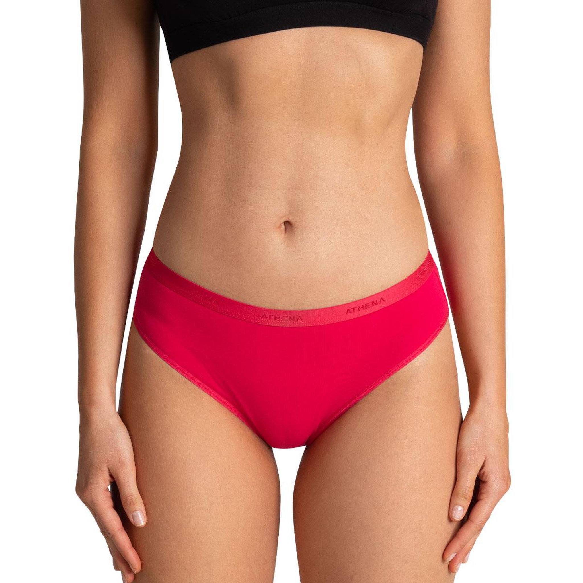 Voir la diapositive 5 : Athena Lot de 3 slips femme Ecopack Basic