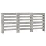 Voir la diapositive 2 : VIDAXL Cache-radiateur gris beton 205x21,5x83,5 cm bois d'ingenierie