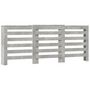 Voir la diapositive 2 : VIDAXL Cache-radiateur gris beton 205x21,5x83,5 cm bois d'ingenierie