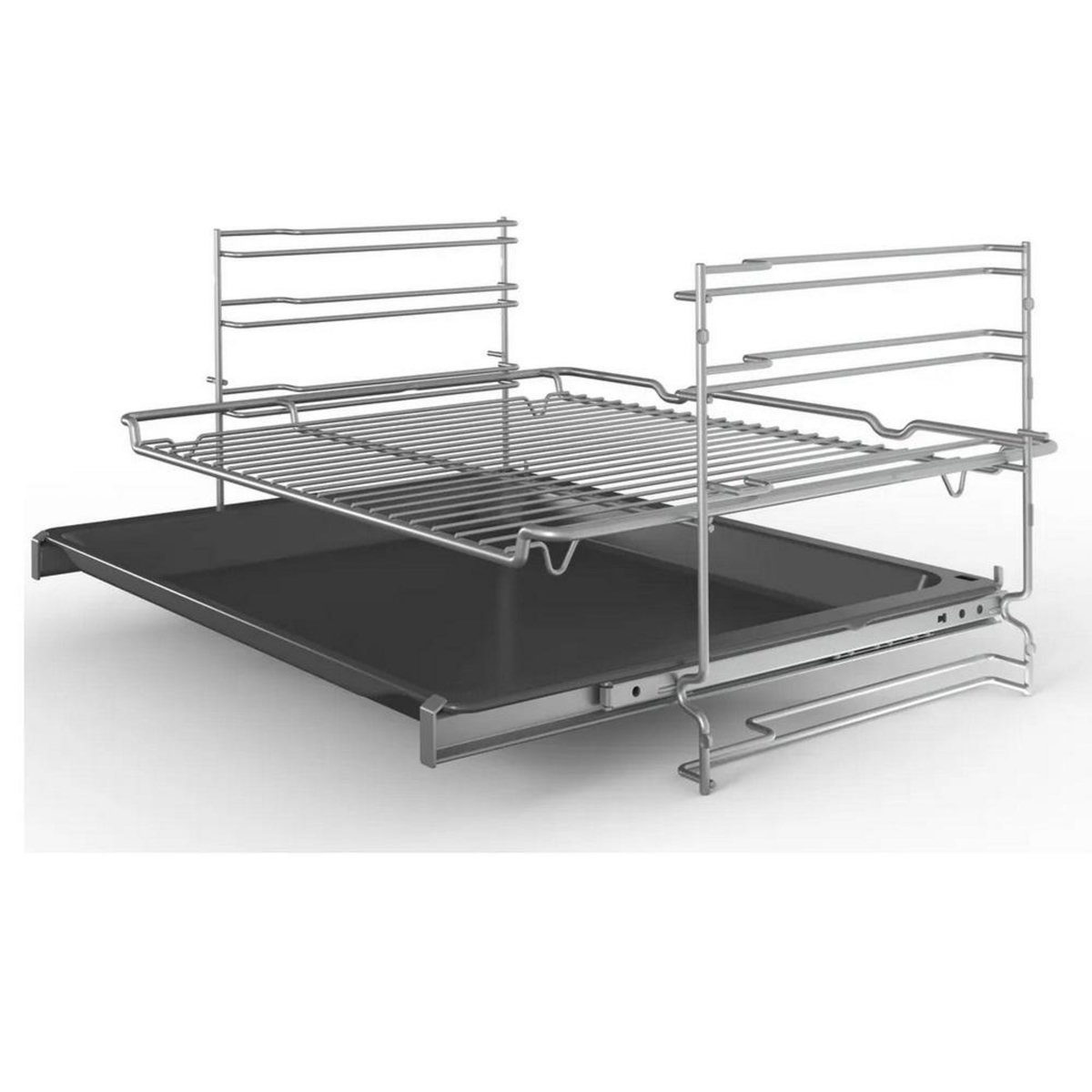 BOSCH Four intégrable multifonction 71l 60cm pyrolyse inox - HBA372ES0
