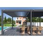 Voir la diapositive 9 : Pergola Bioclimatique autoportée- 3x6 m - Aluminum Anthracite - VS OmBREA®