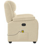 Voir la diapositive 4 : VIDAXL Fauteuil de massage inclinable Creme Tissu