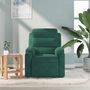 Voir la diapositive 3 : VIDAXL Fauteuil de massage inclinable vert fonce velours