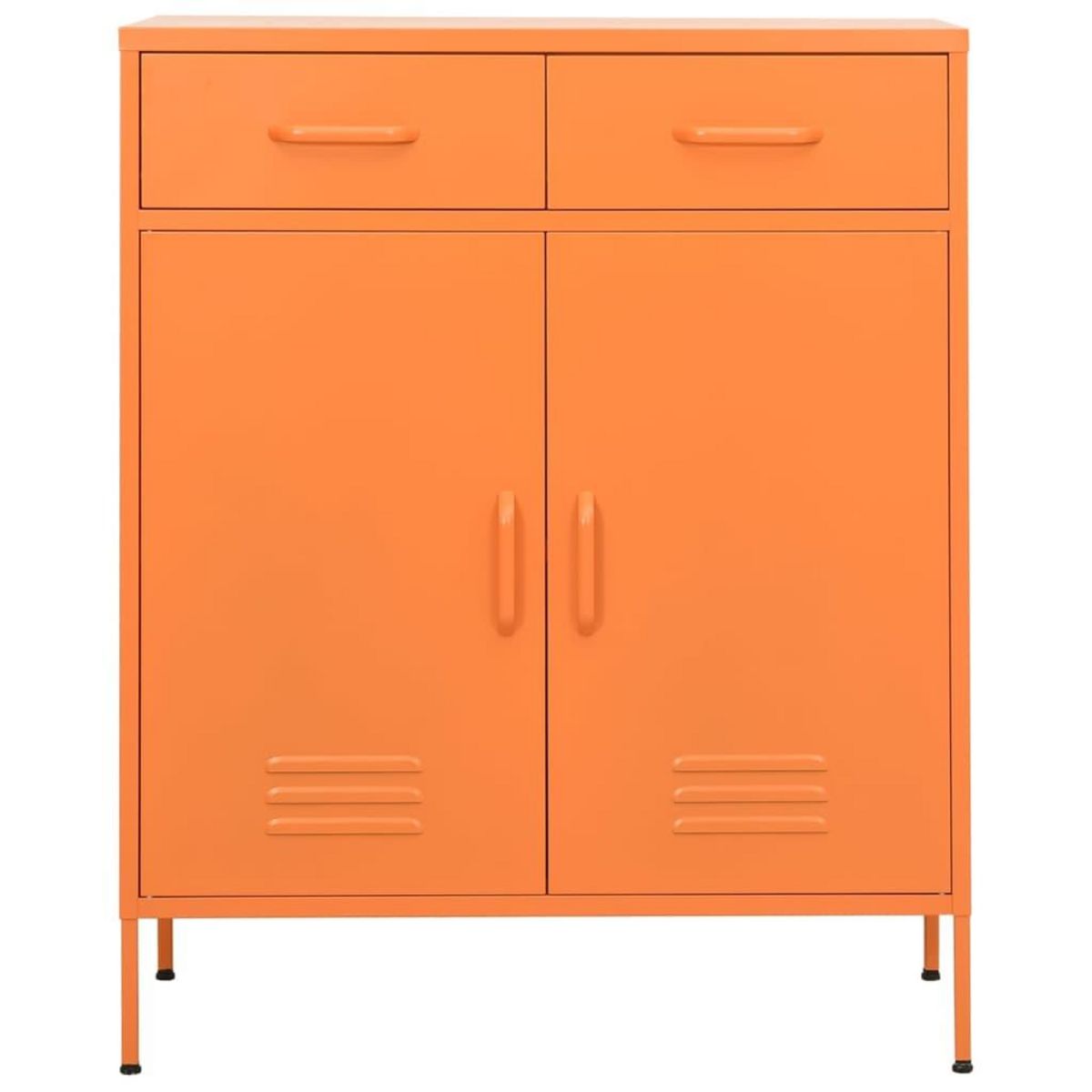 VIDAXL Armoire de rangement Orange 80x35x101,5 cm Acier