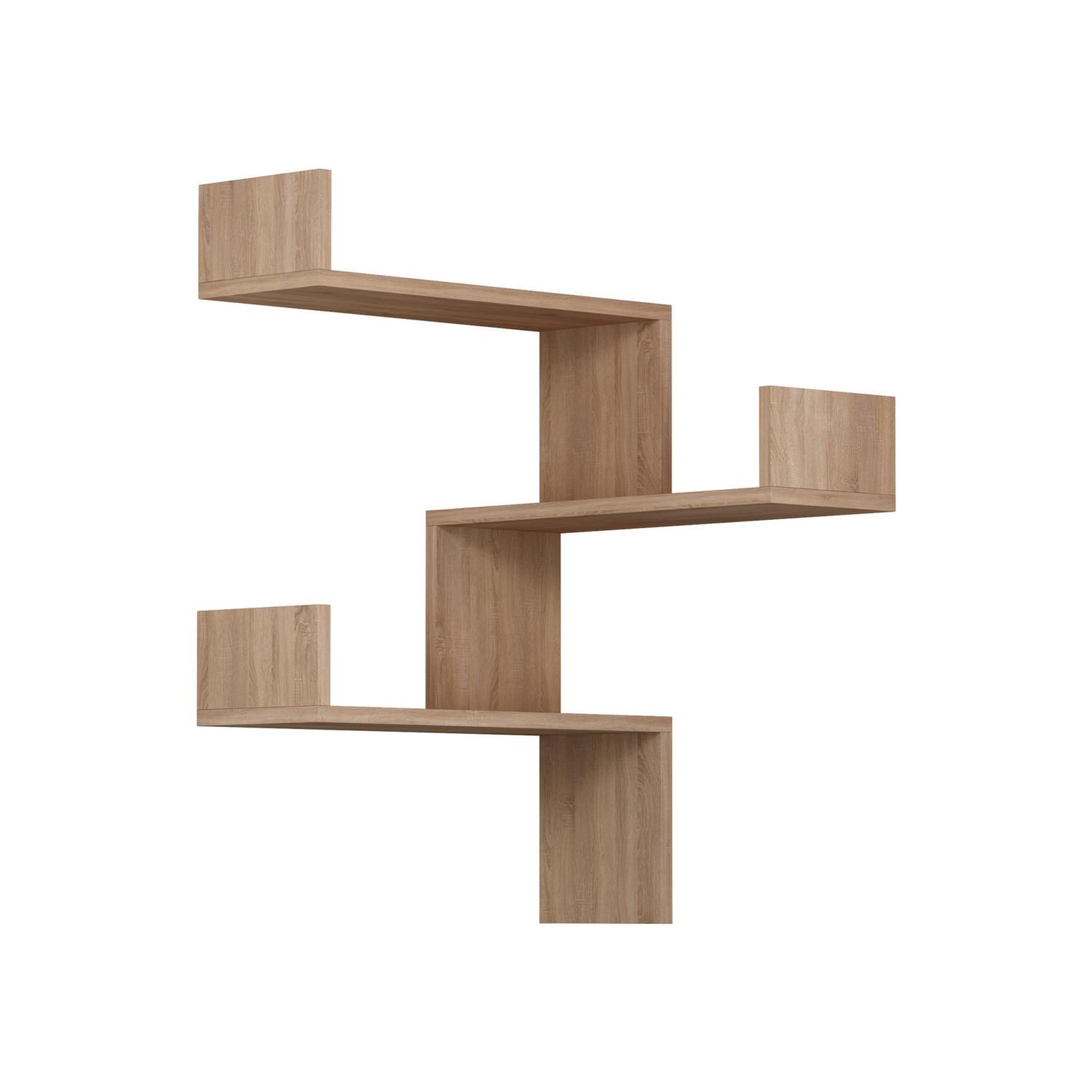 Voir la diapositive 3 : Habitat et Jardin Étagère murale en bois  luksa  - 60 x 90 x 60 cm - chêne