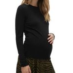 VERO MODA MATERNITY T shirt Manches  ongues  Femme Vero Moda Maternity Meliana. Coloris disponibles : Noir